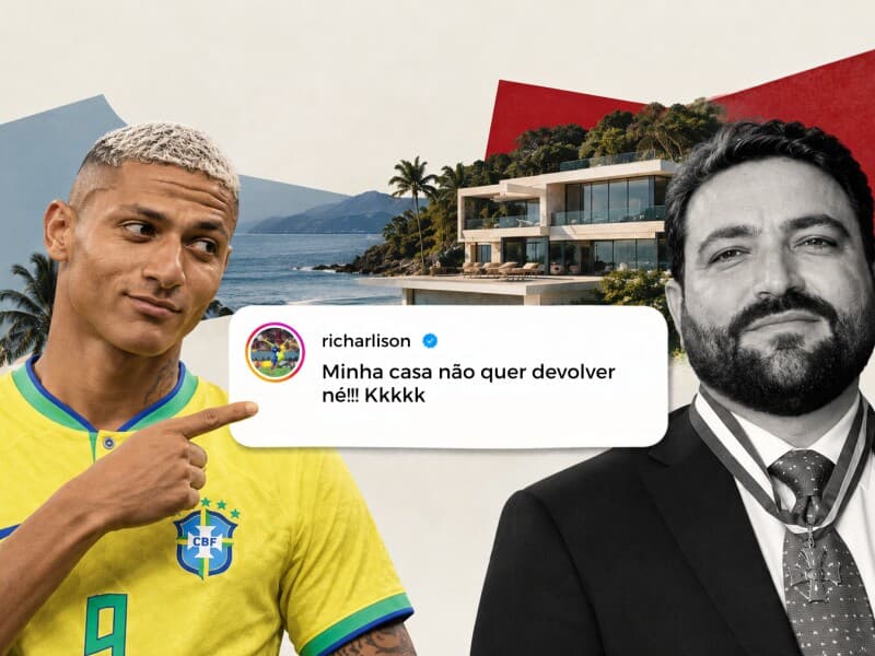 Willer tenta recuperar milhões das bets, e Richarlison cobra casa. - Arte Congresso em Foco