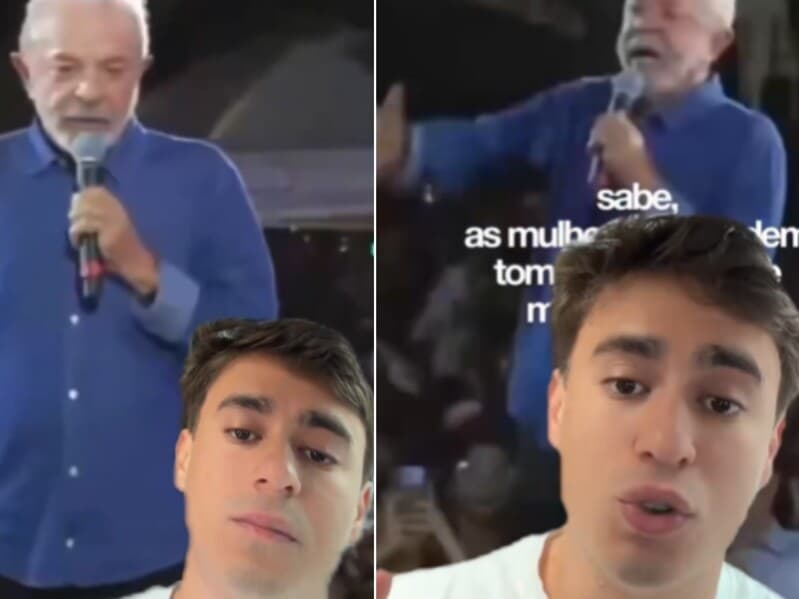 Nikolas atacou Lula por fala sobre exame em meninas. - Reprodução/X