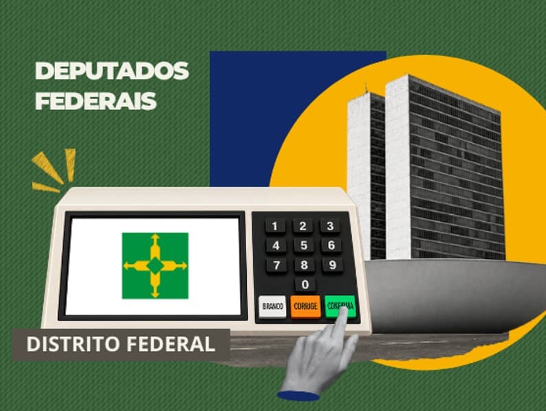 Distrito Federal teve mais de 100 candidaturas às oito vagas na Câmara. - Arte Congresso em Foco