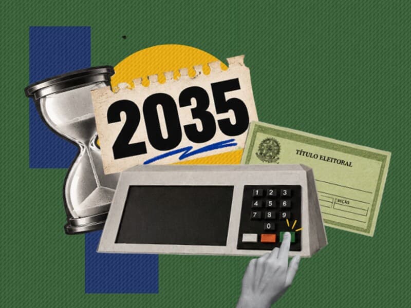 Senadores eleitos domingo terão mandato até 2035; deputados, até 2031. - Arte Congresso em Foco