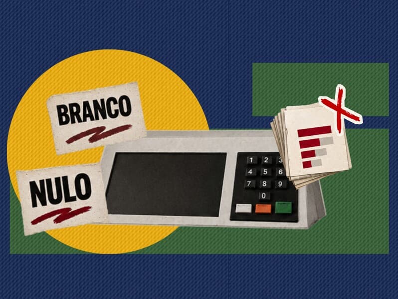 Votos brancos e nulos ficam fora da contagem que define os eleitos. - Arte Congresso em Foco
