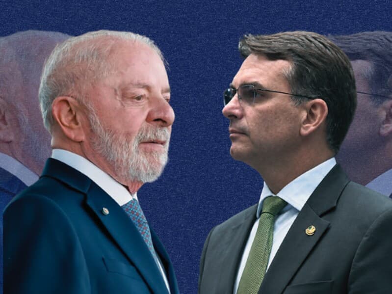Lula e Flávio chegam ao dia da votação em empate técnico, de acordo com pesquisas de véspera. - Arte Congresso em Foco