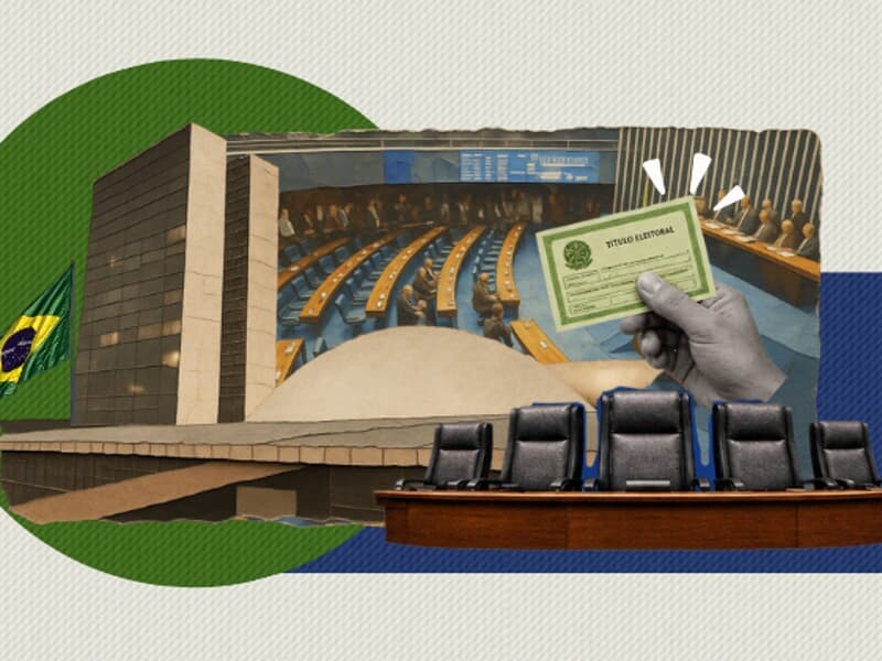 Eleitos neste domingo vão ocupar 54 das 81 cadeiras do Senado. - Arte Congresso em Foco
