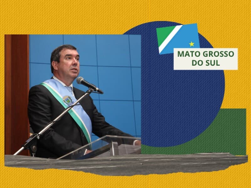 Eduardo Riedel é reeleito governador do Mato Grosso do Sul. - Saul Schramm-Subcom
