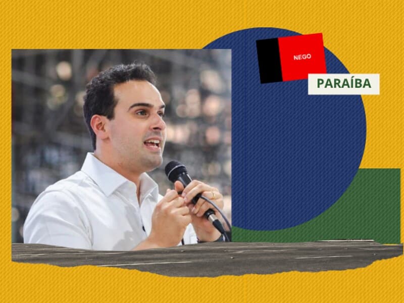 Lucas Ribeiro foi reeleito governador na Paraíba. - Arte Congresso em Foco