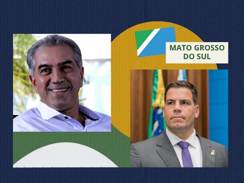 Eleitos pelo PL, Reinaldo Azambuja e Capitão Contar terão mandatos de oito anos. - Arte Congresso em Foco