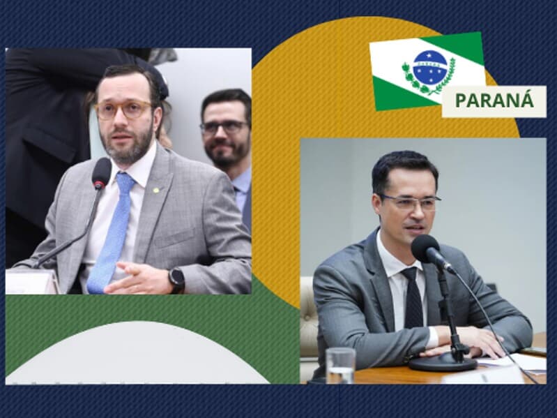 Filipe Barros e Deltan Dallagnol são eleitos senadores pelo Paraná - Arte Congresso em Foco