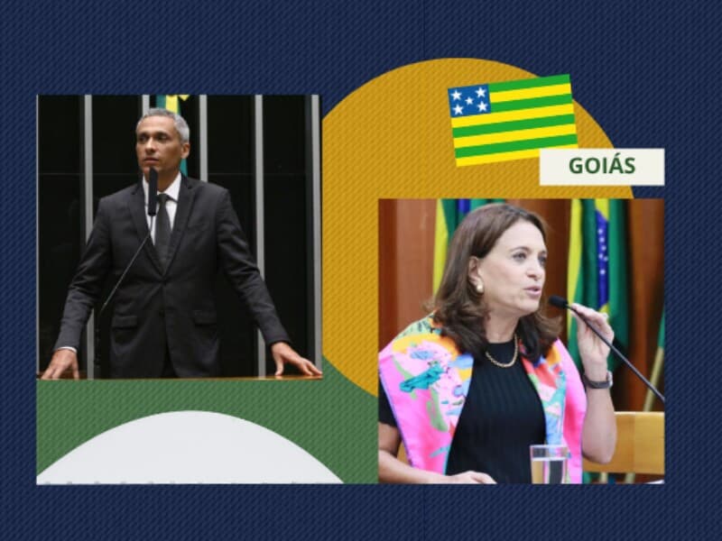Resultado das urnas renova as duas cadeiras de Goiás em disputa no Senado. - Arte Congresso em Foco | Vinicius Loures/Câmara dos Deputados | Alberto Maia / Câmara Municipal de Goiânia