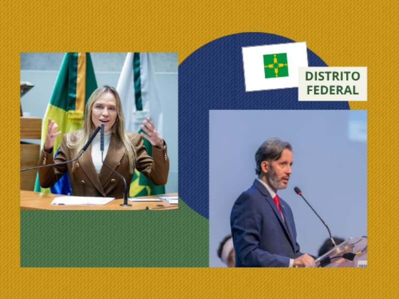 Governo do Distrito Federal será disputado entre Celina Leão e Leandro Grass. - Agência CLDF | Arte Congresso em Foco