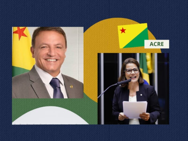 Marcio Bittar e Mara Rocha são eleitos senadores. - Arte Congresso em Foco