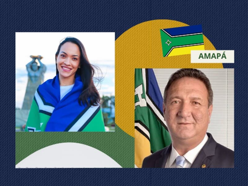 Bancada do Amapá no Senado terá Rayssa Furlan, Lucas Barreto e Davi Alcolumbre a partir de 2027. - Arte Congresso em Foco | Reprodução / Instagram | Senado Federal