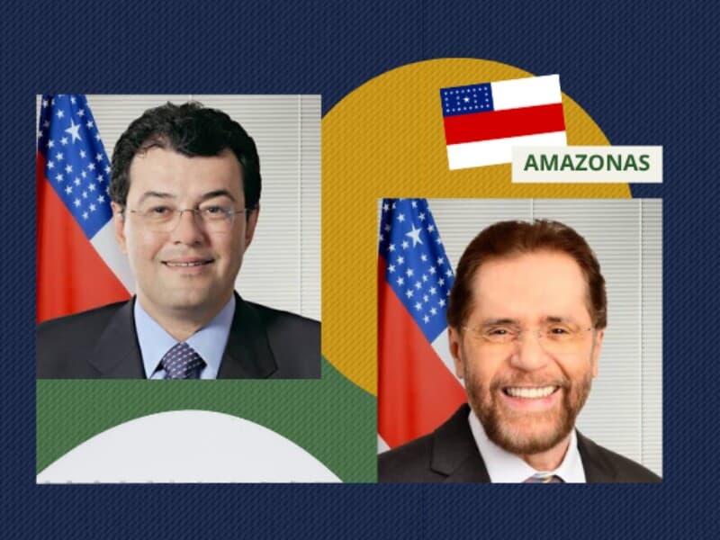 Eduardo Braga e Plínio Valério são reeleitos senadores pelo Amazonas. - Reprodução | Arte Congresso em Foco