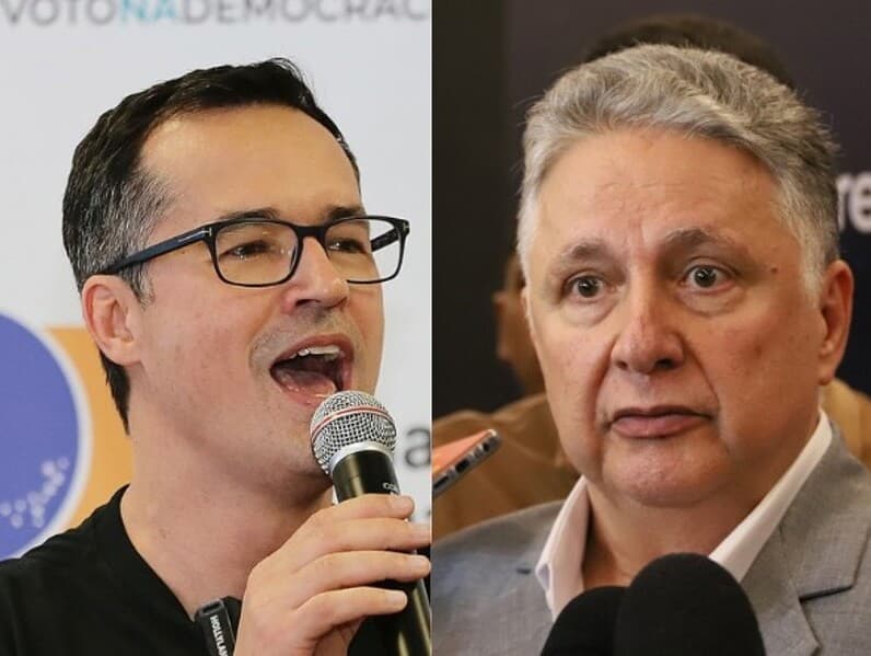 Deltan conquistou uma das vagas para o Senado pelo Paraná; Garotinho ficou em terceiro na disputa ao governo do Rio de Janeiro. - Giuliano Gomes/PR Press/Folhapress | Charles Sholl/Brazil Photo Press/Folhapress