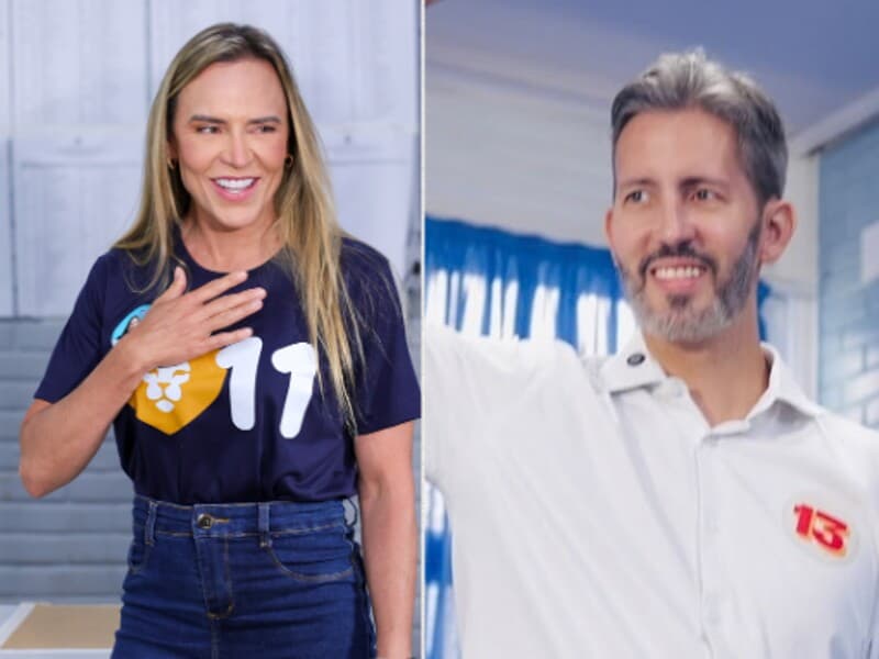 Celina Leão lidera a primeira pesquisa Datafolha do segundo turno no DF. - Montagem Congresso em Foco | Fabio Rodrigues-Pozzebom/ Agência Brasil | Reprodução / Instagram