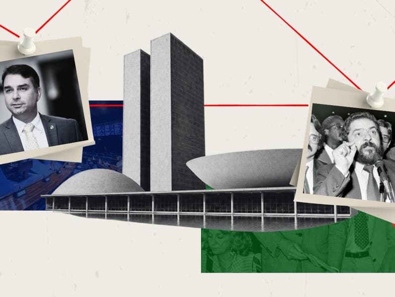Flavio e Lula tiveram trajetórias e prioridades diferentes dentro do Congresso. - Agência Senado/Agência Câmara | Arte Congresso em Foco