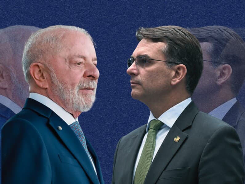 A seis dias da eleição, Lula encosta em Flávio Bolsonaro, segundo pesquisa BTG/Nexus - Arte Congresso em Foco