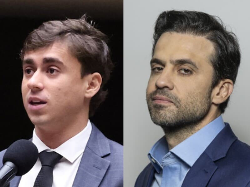 TSE proíbe Nikolas e Marçal de republicar conteúdos vetados pela Corte. - Bruno Spada/Câmara dos Deputados | Reprodução | Arte Congresso em Foco