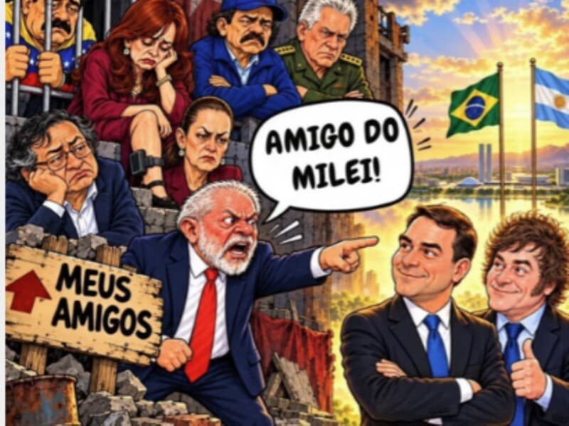 Publicação do presidente da Argentina, Javier Milei. - Reprodução/Instagram