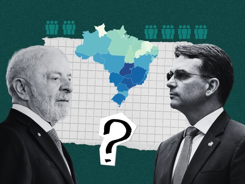 Lula e Flávio: eleitores que faltaram ao primeiro turno, que votaram em outro candidato, que anularam ou registraram voto em branco somam mais de 48 milhões.  - Arte Congresso em Foco