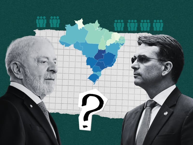 Lula e Flávio: eleitores que faltaram ao primeiro turno, que votaram em outro candidato, que anularam ou registraram voto em branco somam mais de 48 milhões.  - Arte Congresso em Foco