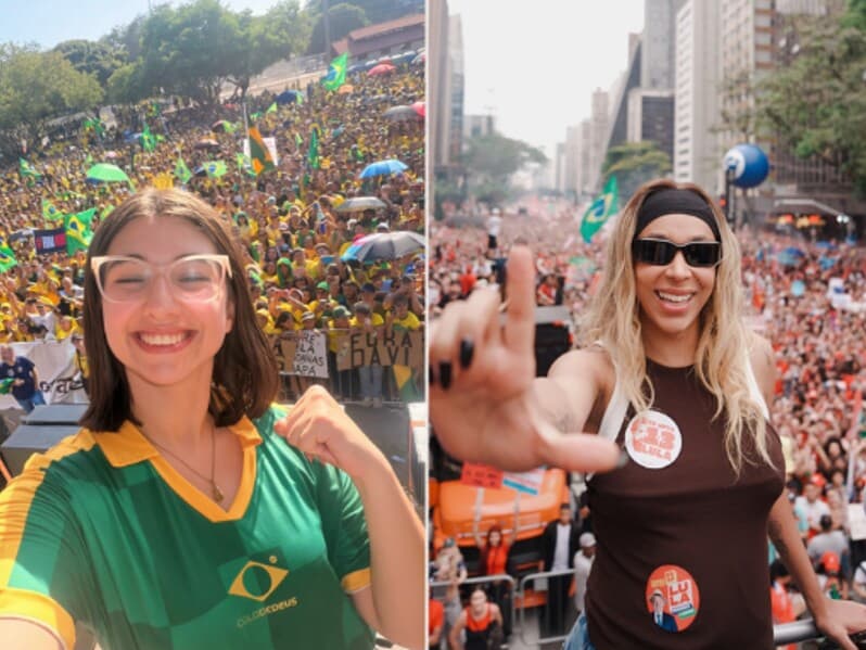 Eduarda Campopiano e Erika Hilton foram eleitas por São Paulo nas eleições de 2026. - Montagem Congresso em Foco | Reprodução / Instagram