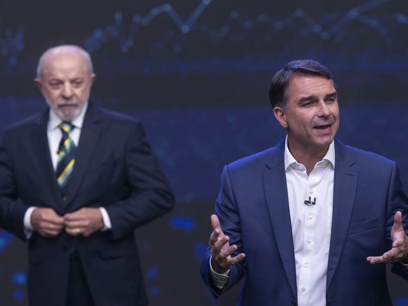 Um ponto separa Lula e Flávio entre os votos válidos, segundo a Quaest. - Eduardo Knapp/Folhapress