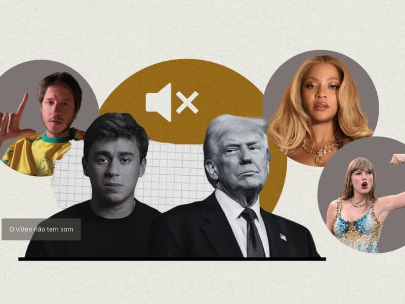 Nikolas repete tática de Trump em polêmica com música de Rubel. - Flickr/Casa Branca | Reprodução | Arte Congresso em Foco