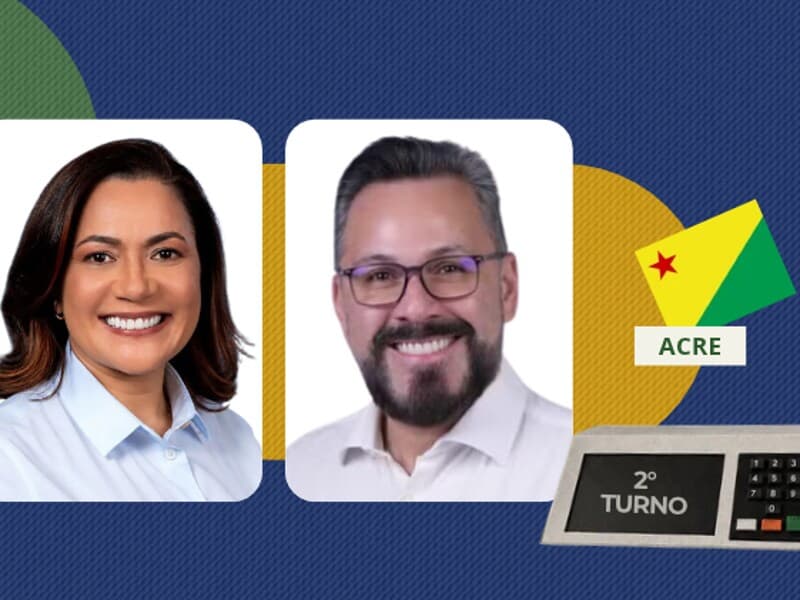 Quem são os candidatos ao governo do Acre no segundo turno. - Reprodução/TSE | Arte Congresso em Foco