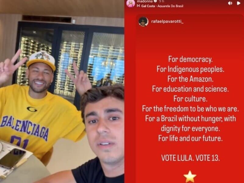 A dois dias do segundo turno, manifestações de celebridades nas redes sociais dão visibilidade às campanhas dos candidatos à Presidência.
 - Reprodução