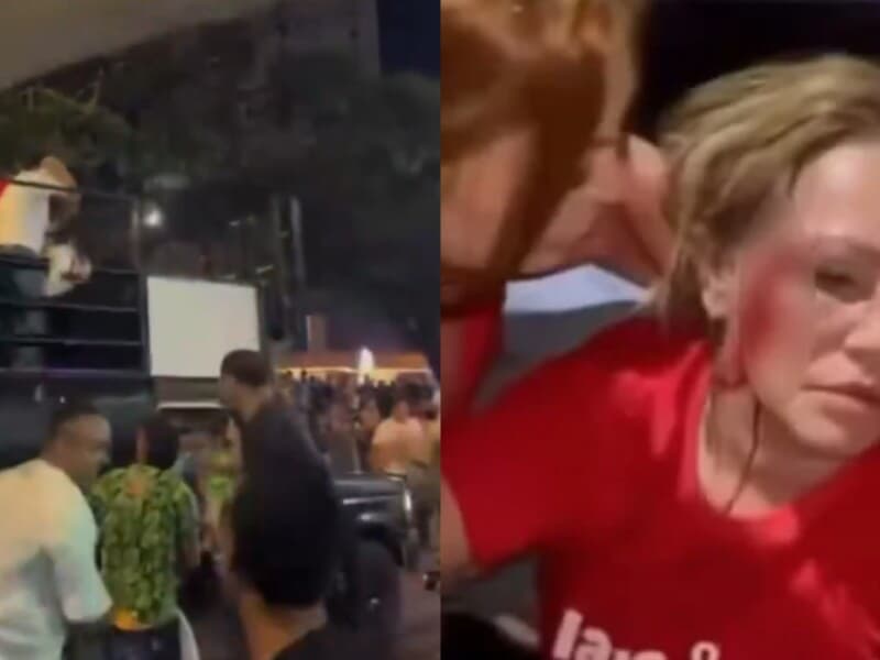 Vereadora do PT é atingida no rosto durante ataque em Minas Gerais. - Reprodução