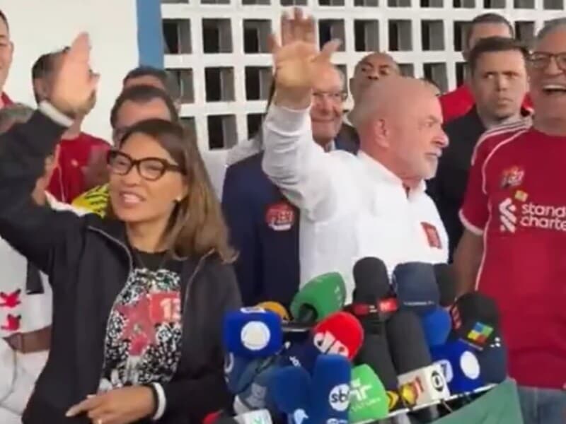 Janja rebate jornalista que disse que Lula estava desanimado. - Reprodução