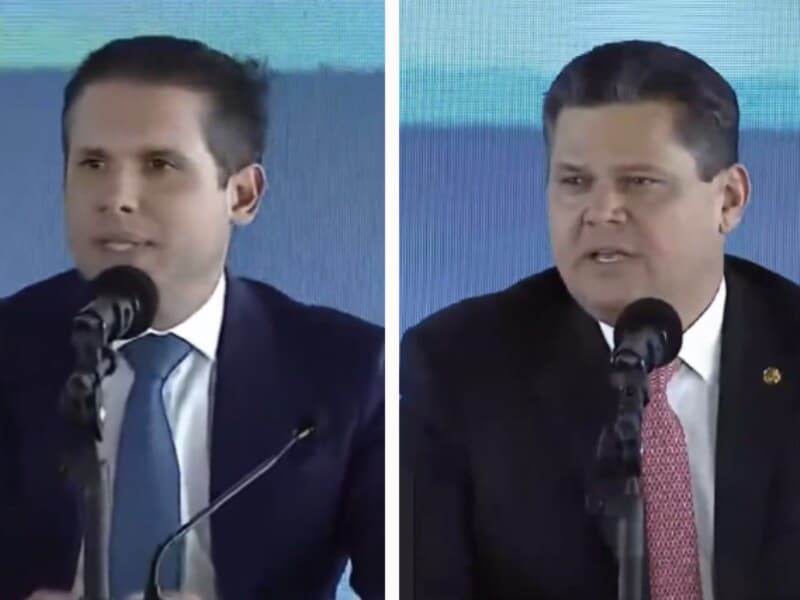 No TSE, Alcolumbre e Motta defendem pacificação democrática. - Reprodução/YouTube