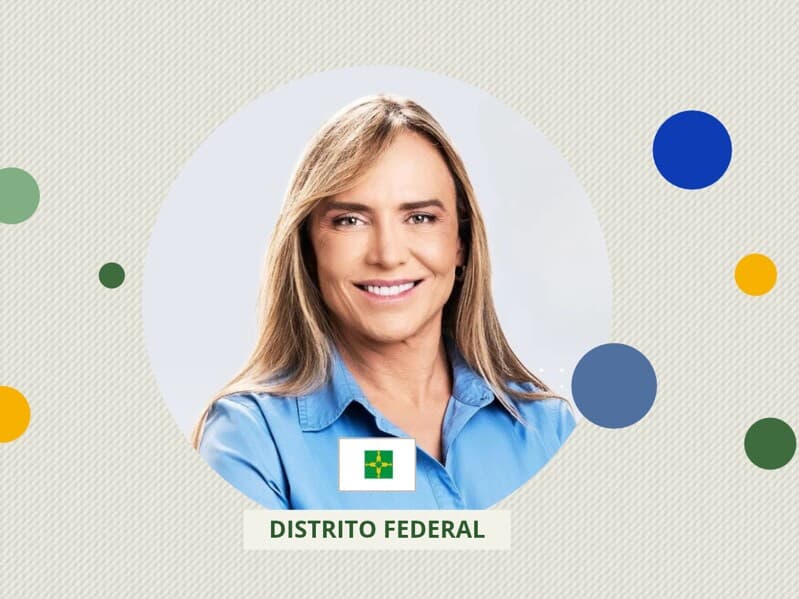 Reeleita, Celina Leão comandará o Governo do Distrito Federal até 2030. - Arte Congresso em Foco