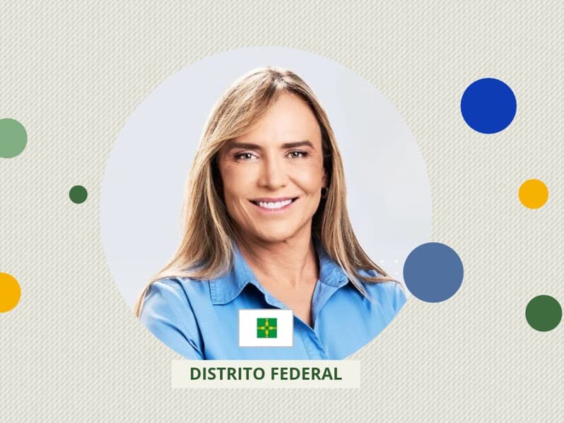 Reeleita, Celina Leão comandará o Governo do Distrito Federal até 2030. - Arte Congresso em Foco