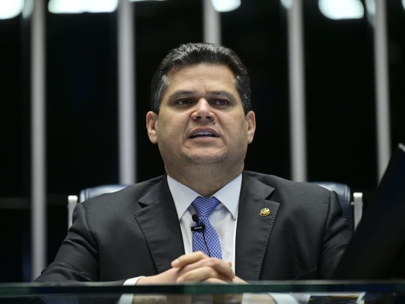 Davi Alcolumbre disputa pela terceira vez à presidência da Casa.
 - Ton Molina/Agência Senado