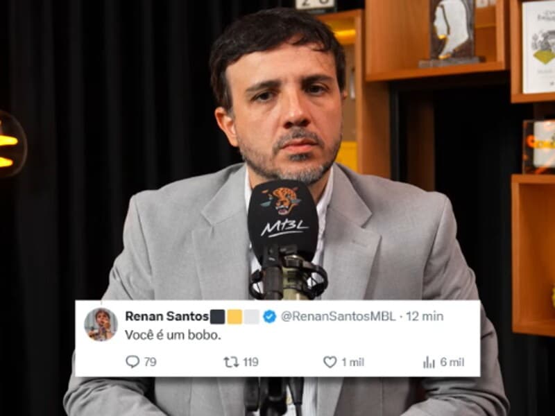 Renan reage à carta de Flávio. - Reprodução