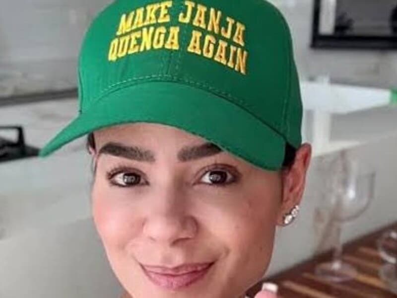 Ex-primeira-dama de Patos se desculpa por usar boné "Make Janja quenga again". - Reprodução/Instagram