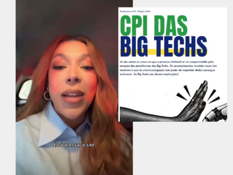 Big Techs na mira das investigações. - Reprodução/Cpibigtechs.org