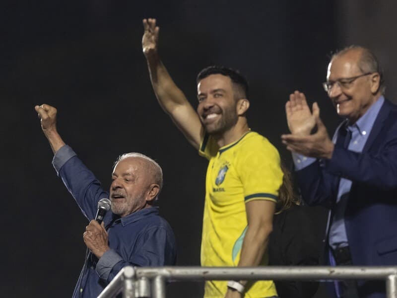 Papel de Janones na reeleição foi destacado por Lula em discurso da vitória na Avenida Paulista. - Eduardo Knapp/Folhapress
